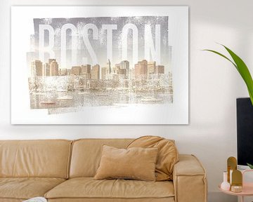 BOSTON Skyline | Vintage von Melanie Viola