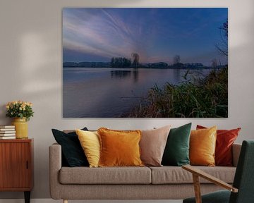 morning light over the riverbank by Klaas Doting