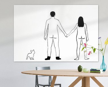 Example of the artwork in a room