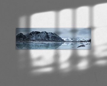 winterpanorama op Lofoten