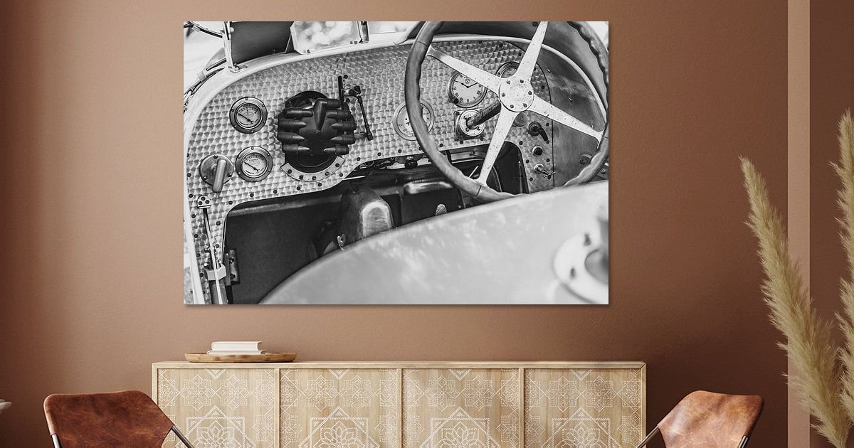 Tableau de bord Bugatti Type 35 par l'artiste Sjoerd van der Wal