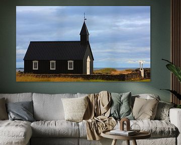 Búðakirkja, Budir, IJsland van Henk Meijer Photography