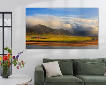 Bauernhof im Morgenlicht, Snæfellsnes, Island von Henk Meijer Photography