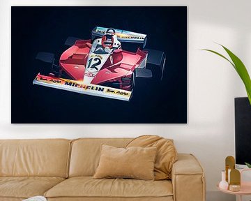 Ferrari Gilles Villeneuve von Nylz Race Art