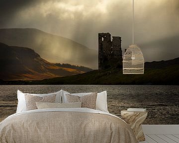 Ardvreck kasteel aan Loch Assynt in Schotland van Jos Pannekoek