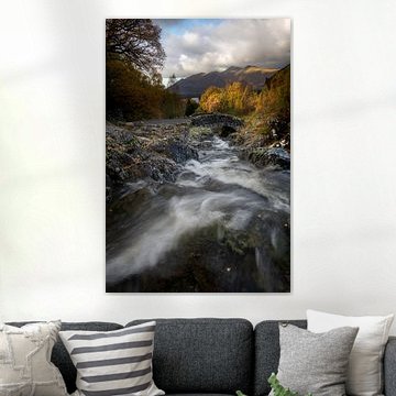 Ashness bridge in de Lake District in Engeland van Jos Pannekoek