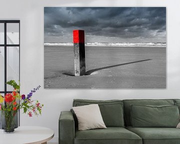 Beachpole on Terschelling by Peter Leenen