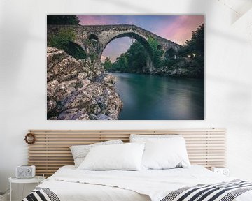 Pont romain des Asturies Cangas de Onis sur Jean Claude Castor