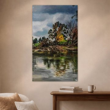 Aarde en de natuur rivier