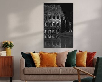 Rome - Colosseum - Black & White van Teun Ruijters