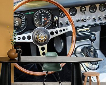Jaguar E-Type dashboard by Sjoerd van der Wal Photography