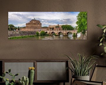 Rom - Engelsbrücke - Schloss Sant'Angelo von Teun Ruijters