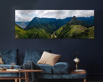 Panoramisch uitzicht op Machu Picchu van zam art