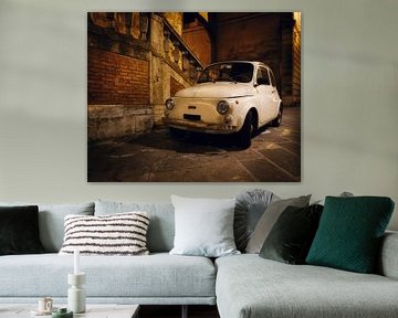 Fiat 500 in Siena, Italië.