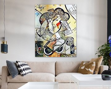 portret van een vrouw van zam art
