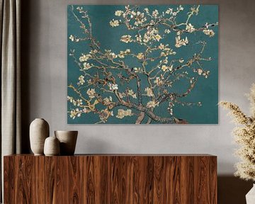Almond blossom by Vincent van Gogh (Teal)