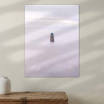 Zwolle dans le brouillard