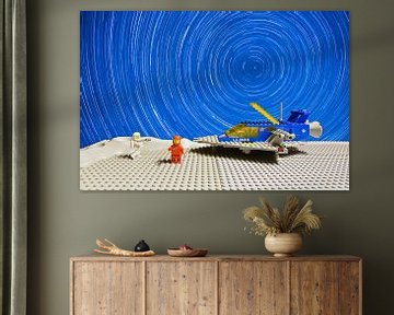 LEGO Raumschiff auf dem Mond von Michiel Mos