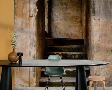 gate with stairs in Raj Mahal temple by Karel Ham