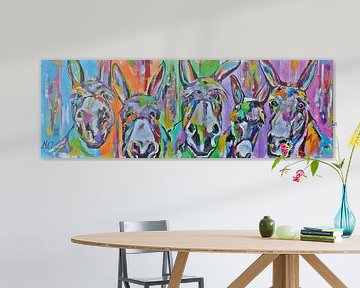 Kleurrijke ezels van Kunstenares Mir Mirthe Kolkman van der Klip