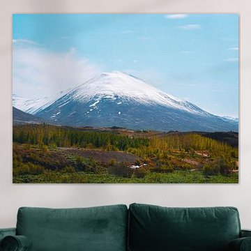 Montagne enneigée d'Islande
