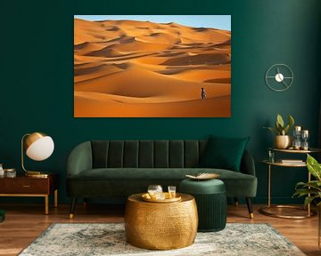 Erg Chebbi woestijn nabij Merzouga, Marokko van Henk Meijer Photography
