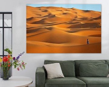 Erg Chebbi woestijn nabij Merzouga, Marokko van Henk Meijer Photography