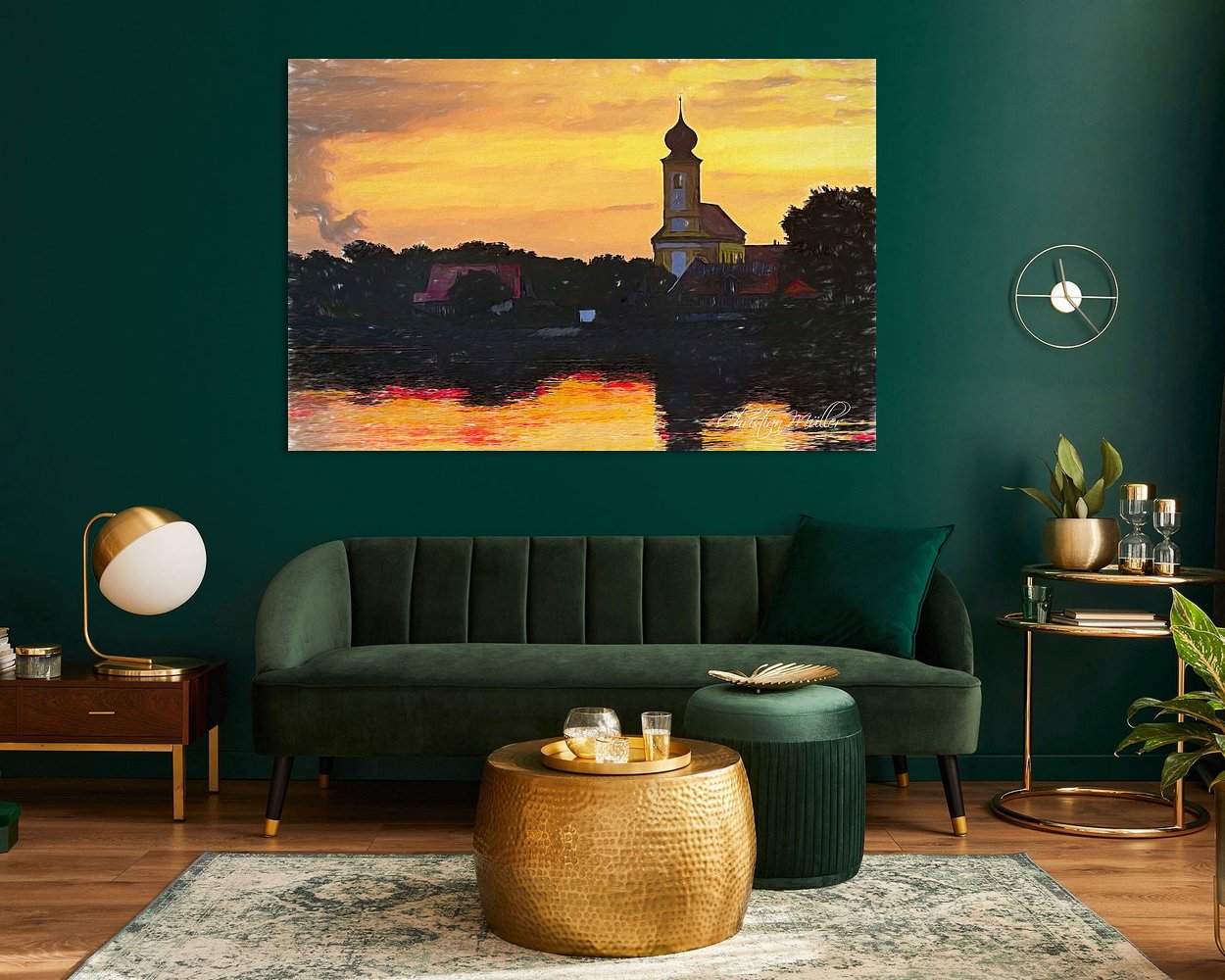 Example of the artwork in a room