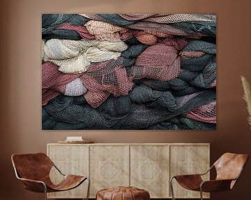 Stack of fishing nets by Daan Kloeg