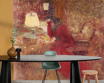 Woman in a Red Dress, or J. R. against a Window, Édouard Vuillard
