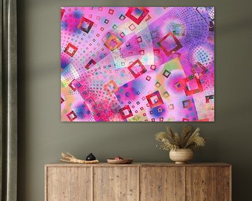 Infinito Pink - grafisches Muster von Claudia Gründler