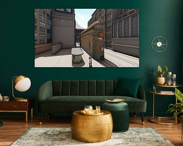 Example of the artwork in a room