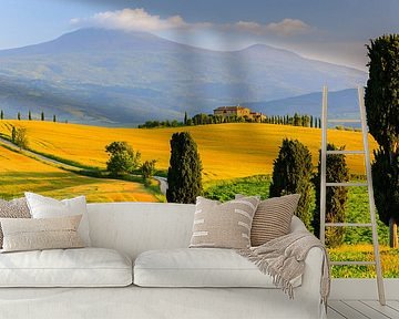 Evening light in Val d'Orcia, Tuscany, Italy by Henk Meijer Photography