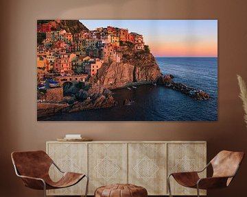 Manarola, Cinque Terre, Italië van Henk Meijer Photography