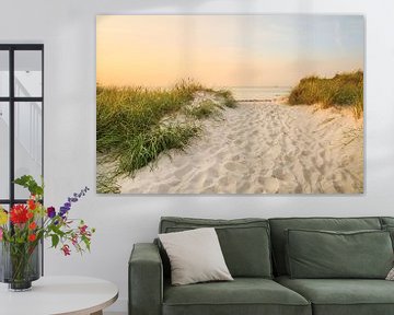 Gouden uur aan het strand van de Oostzee van Ursula Reins