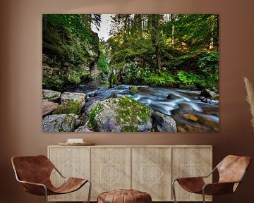 rocks in the Haslach gorge by Jürgen Wiesler