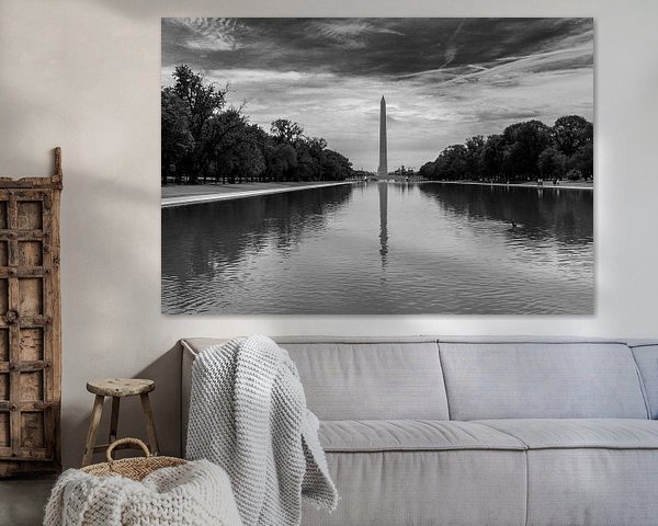 Washington Monument in reflecting pool