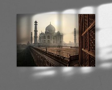 De prachtige Taj Mahal in de ochtend, Agra - India