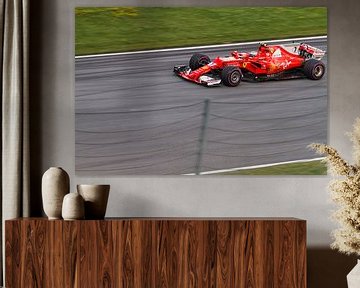 Kimi Räikkönen in actie tijdens de Grand-Prix van Oostenrijk 2017 van Justin Suijk