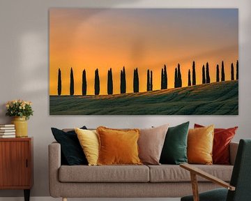 Sunrise Poggio Covili, Val d'Orcia, Tuscany, Italy by Henk Meijer Photography