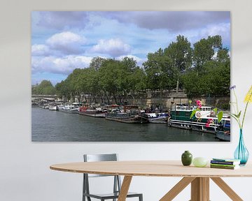 houseboats seine in Paris by Martin Albers Photography