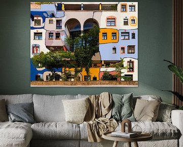 Hundertwasserhaus wieder neu!   Löwengasse    Wenen van Maarten Visser