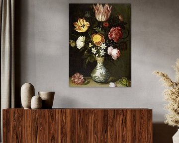 Stillleben mit Blumen in einer Wan-li-Vase, Ambrosius Bosschaert