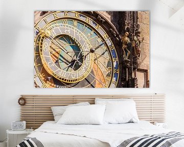 Astronomical clock at the Old Town Hall in Prague by Werner Dieterich