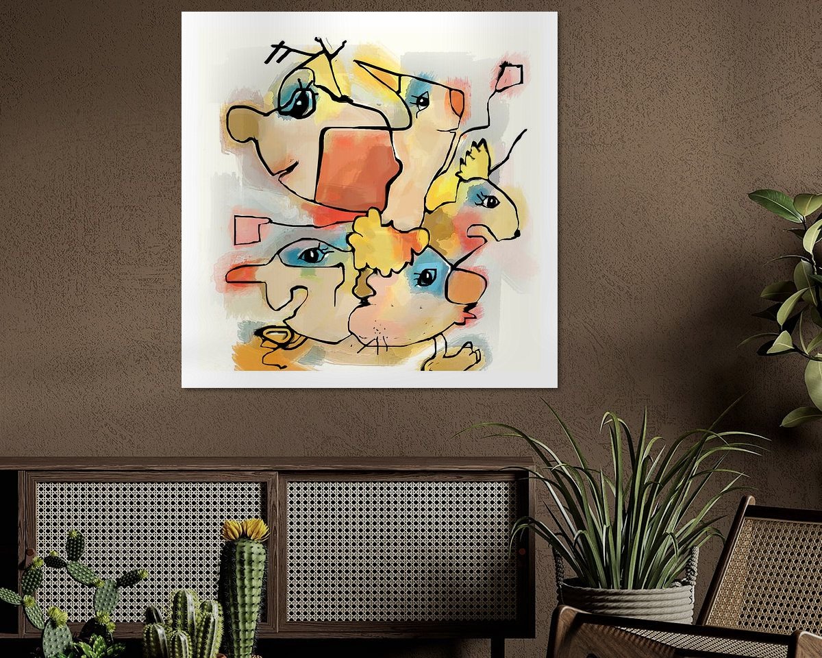 Example of the artwork in a room