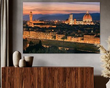 Florence vanuit Piazzale Michelangelo van Henk Meijer Photography