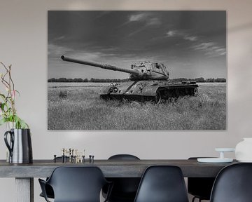 M47 Patton army tank black white by Martin Albers Photography