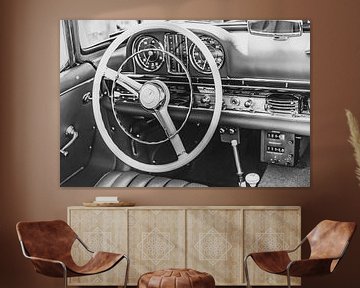 Mercedes 300 SL Roadster classic convertible sports car interior by Sjoerd van der Wal Photography