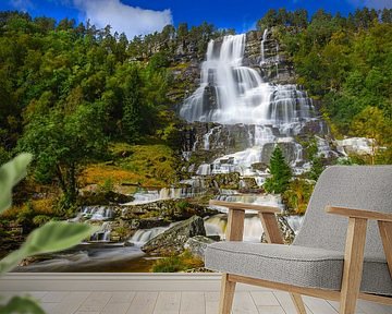 Tvindefossen waterfall, Norway by Henk Meijer Photography