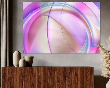 Linien Freude in Violett von Claudia Gründler